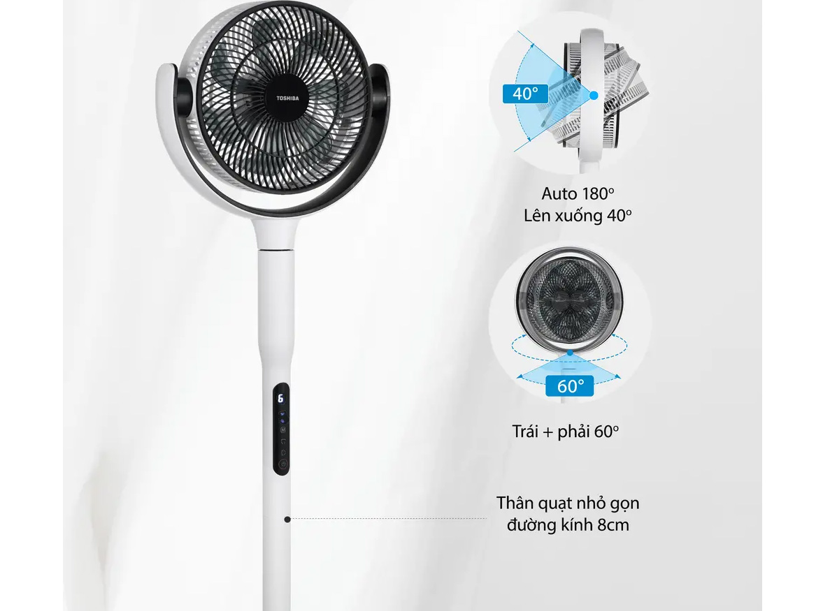 Quạt tuần hoàn Toshiba F-DSC50XVN - 7 cánh