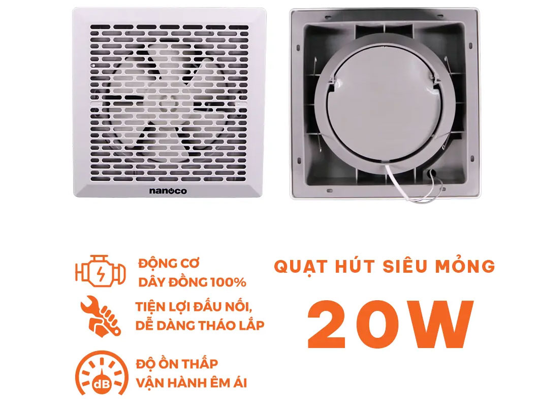 Quạt hút siêu mỏng NMV2023