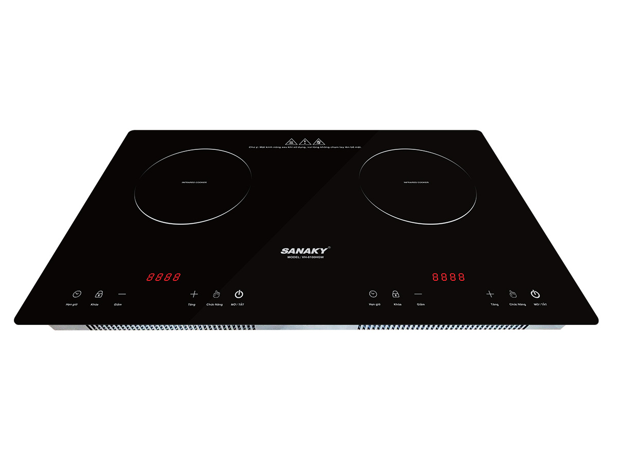 Bếp hồng ngoại đôi Sanaky VH-8100HGW