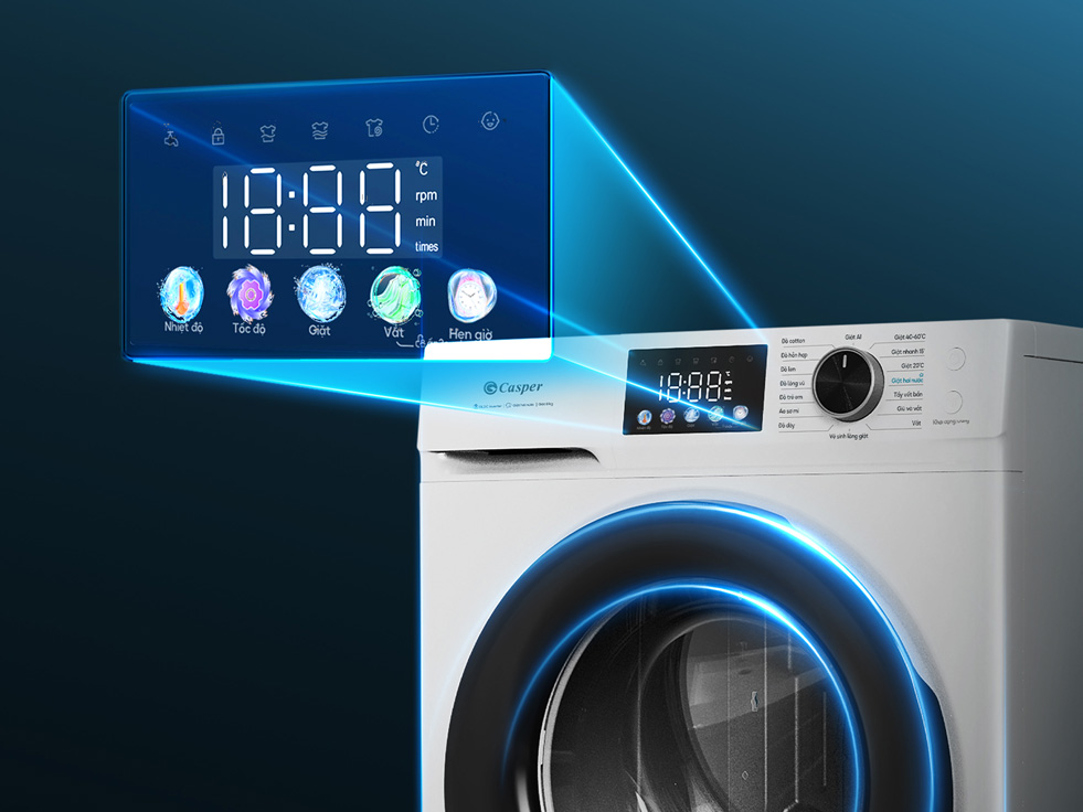 Máy giặt Casper ProWash Inverter 8kg WF-D8VWR1