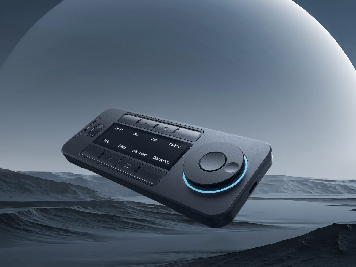 Điều khiển Remote Xencelabs Quick Keys Wireless màn hình Oled 40 phím tắt và vòng Dial
