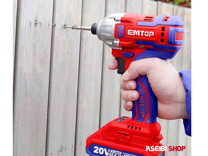 Máy bắn vít dùng pin 20V Emtop ECDLIR20221 (2 pin 2Ah, sạc)