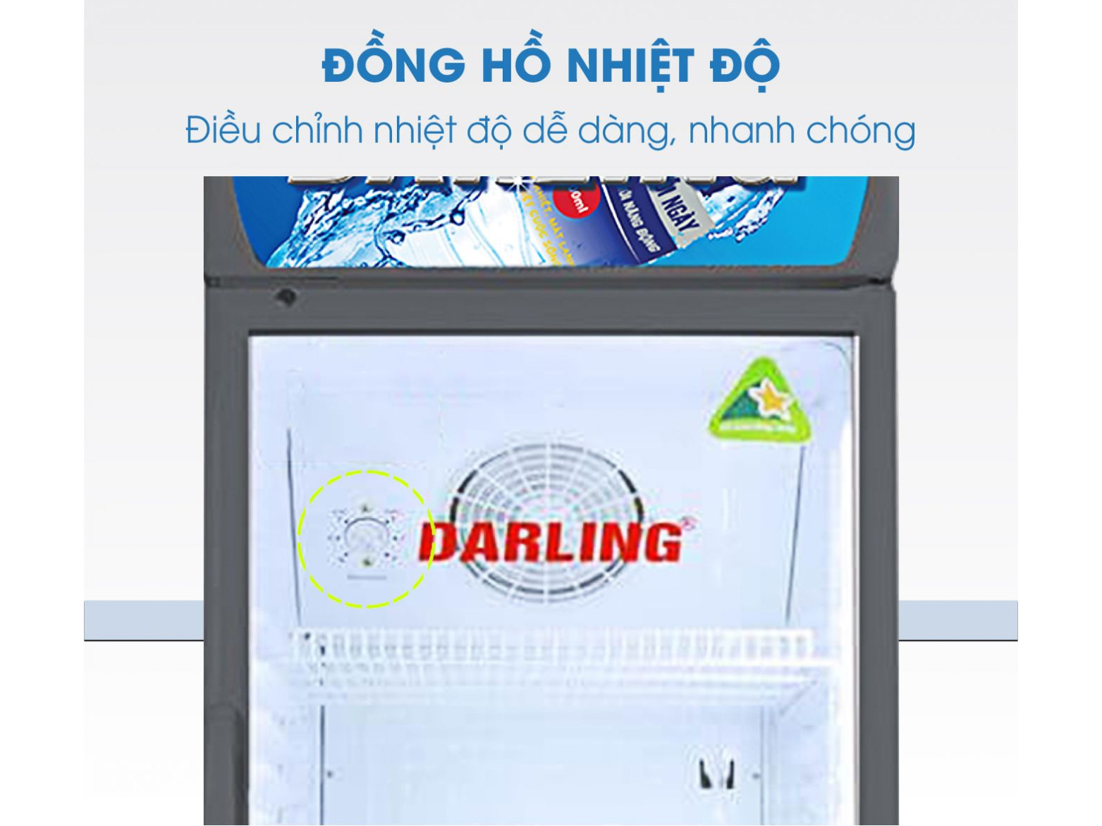 Tủ mát Darling 360 lít DL-3600A Kính LOW-E