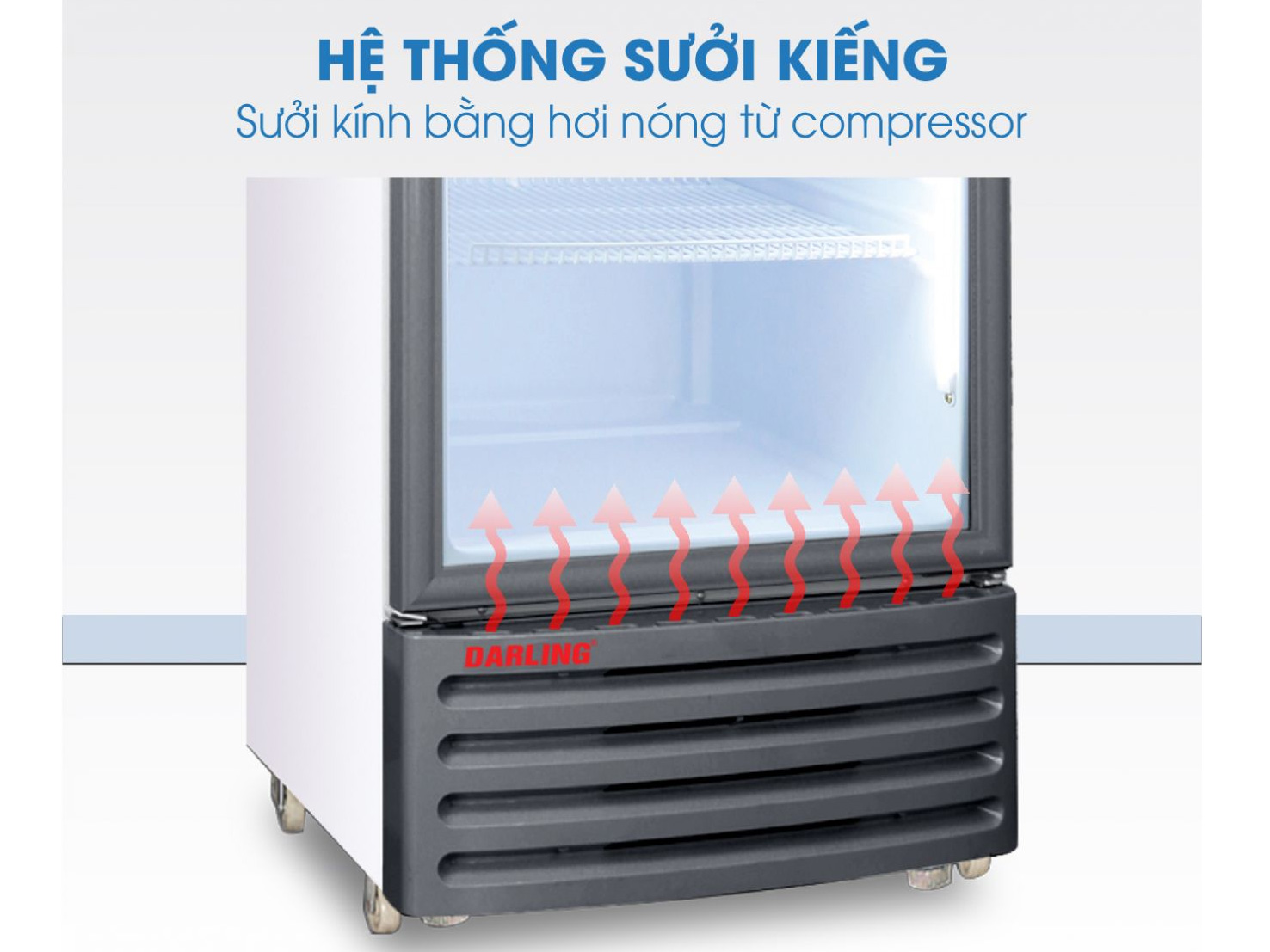 Tủ mát Darling 360 lít DL-3600A Kính LOW-E