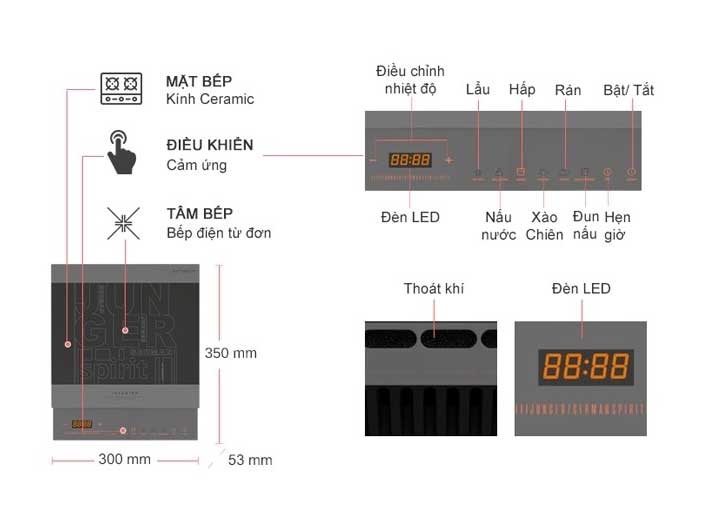 Bếp từ đơn Junger CEJ-105-I