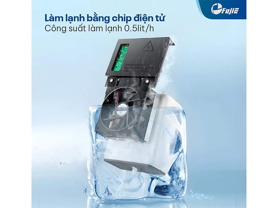 Cây nước nóng lạnh bàn trà có ngăn khử khuẩn UV FujiE TB238UV