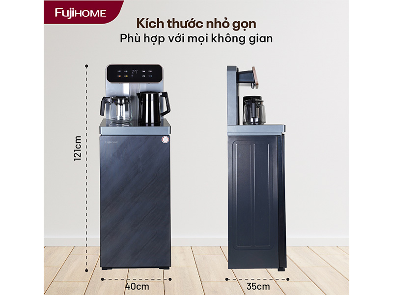 Cây nước nóng lạnh kết hợp bàn pha trà, cafe Fujihome TB243A