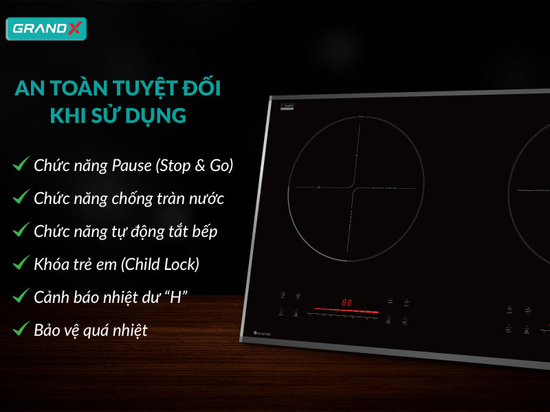 Bếp từ GrandX GX IH615SE