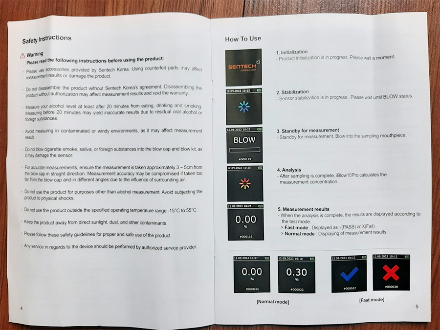 Máy đo nồng độ cồn Sentech Iblow10 pro