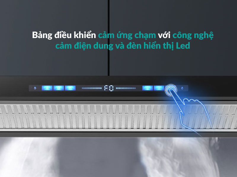Máy hút mùi âm tủ, tự động mở cửa GrandX GX H70F75SB