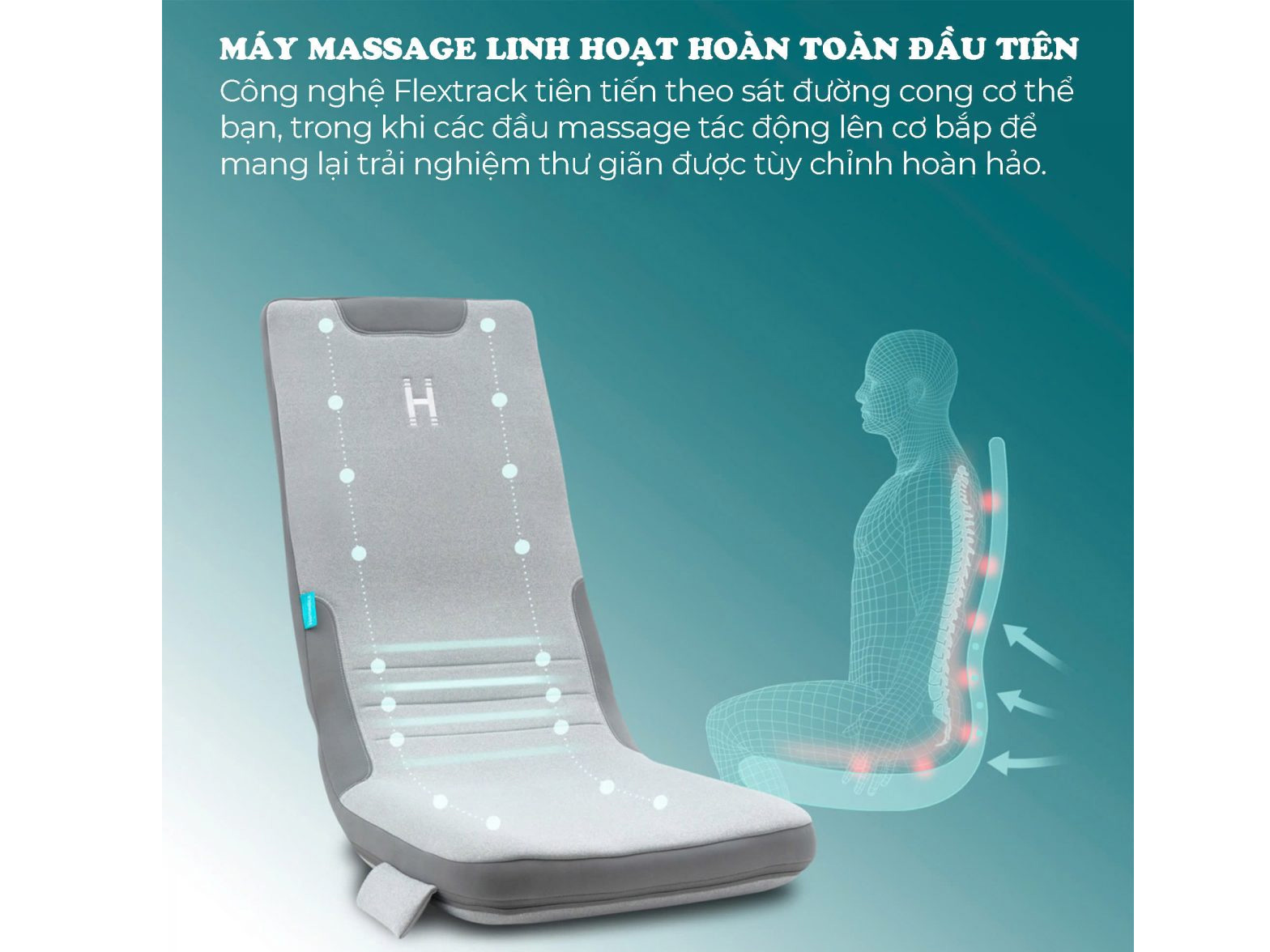 Đệm massage lưng toàn thân Homedics MCS-512H