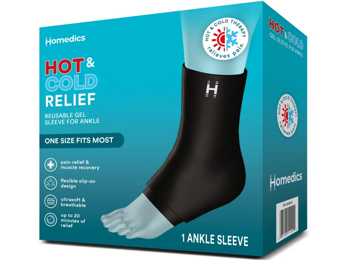 Bao massage giảm đau nóng lạnh cho cổ chân HoMedics SR-GA800J