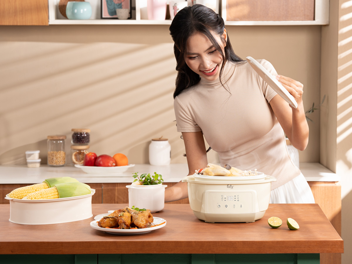 Nồi nấu chậm hấp hầm đa năng 7 trong 1 Fatzbaby Stew 6 - FB9083ZT