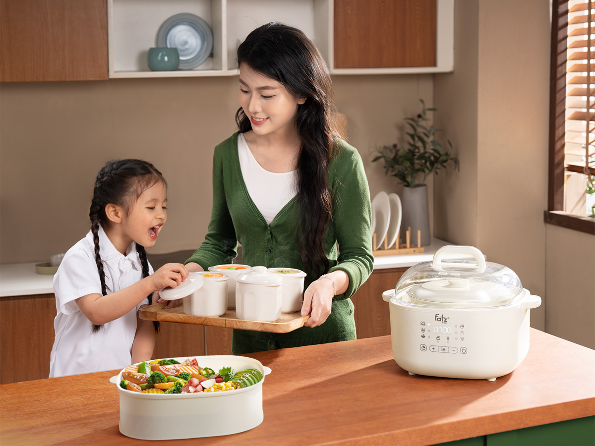 Nồi nấu chậm hấp hầm đa năng 8 trong 1 Stew 7 - FB9131TL