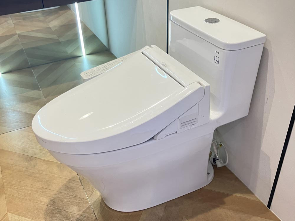 Bồn cầu điện tử Toto MS857DW16 nắp rửa Washlet TCF23410AAA C2