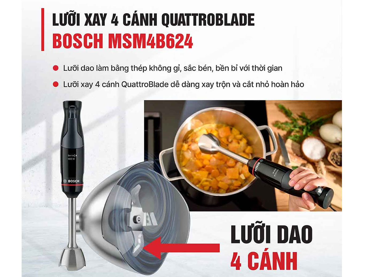 Máy xay cầm tay Bosch MSM4B624