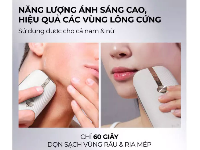 Máy triệt lông lạnh Sapphire Halio InfinityGlow Advanced IPL Cooling Hair Removal Device