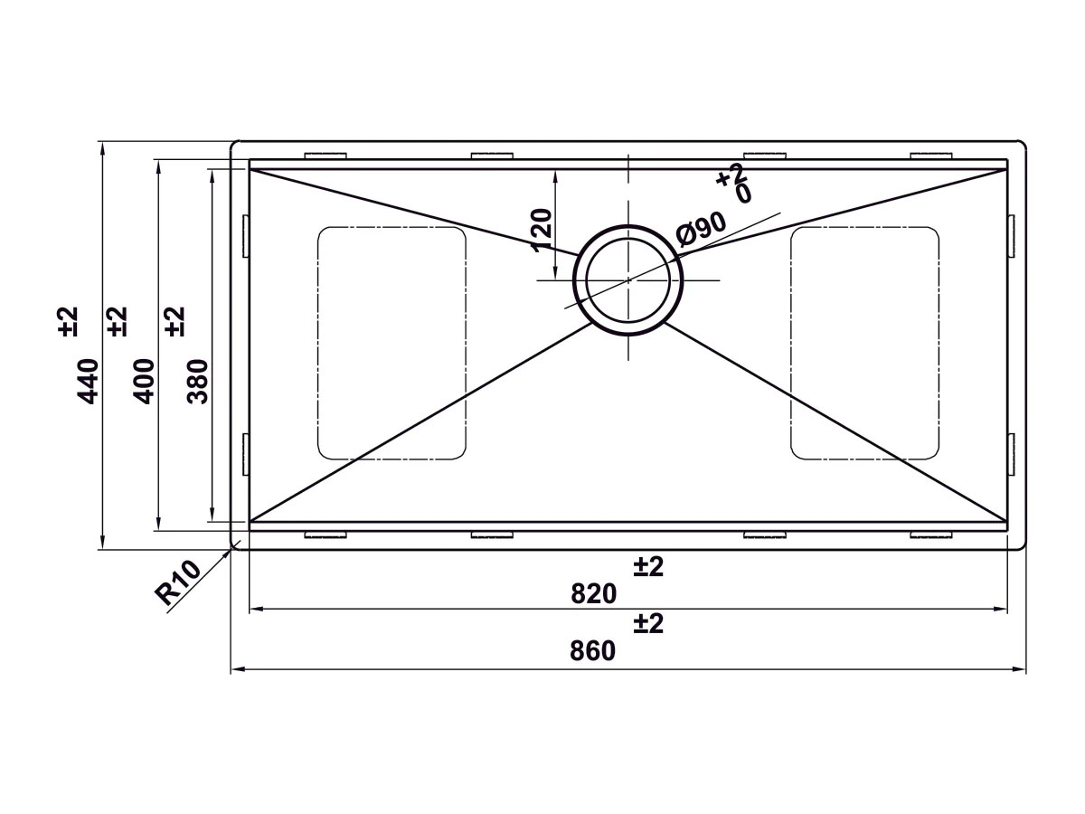 Chậu inox Hafele WS R0 HS24-SSN1S-8644 (567.24.477)