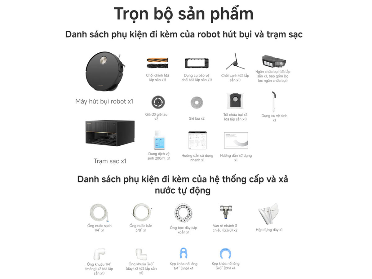 Robot hút bụi lau nhà Dreame X50 Master