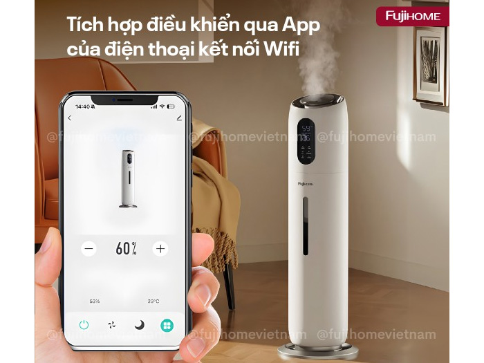 Máy tạo ẩm HM10UV-WIFI