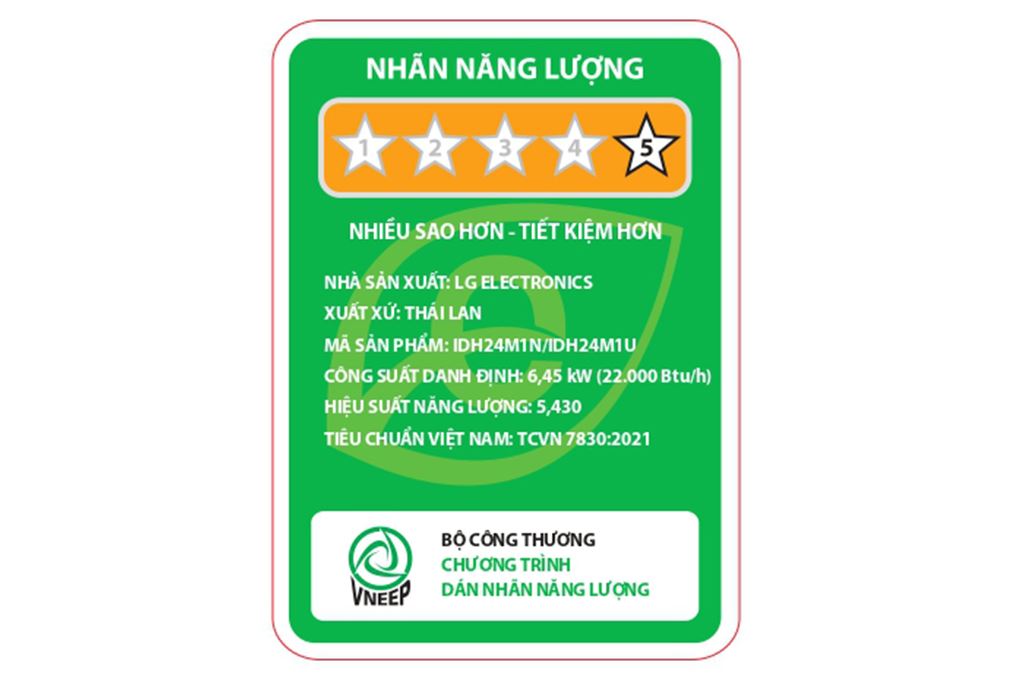 Điều hòa 2 chiều LG Inverter 22.000 BTU IDH24M1