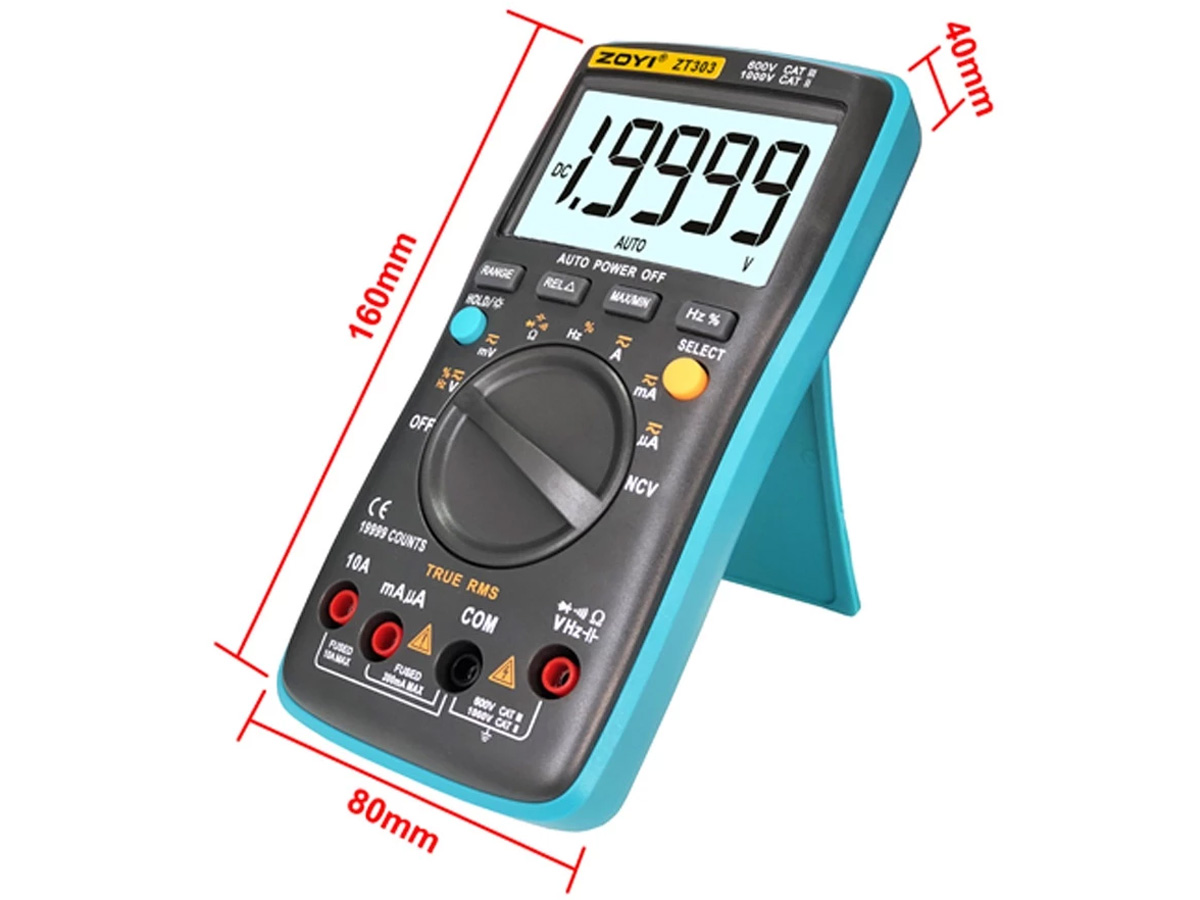 Đồng hồ đo điện vạn năng kỹ thuật số Zoyi ZT-303