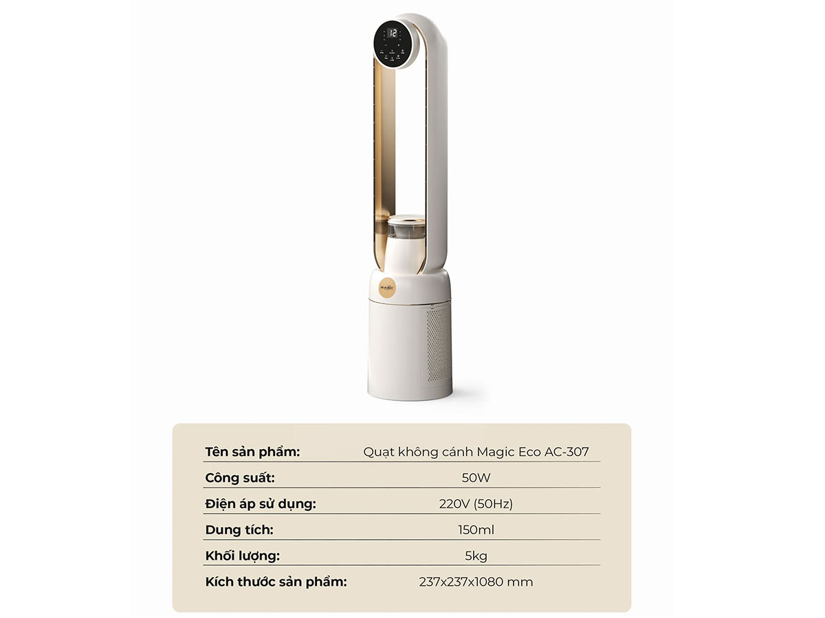 Quạt không cánh Magic Eco AC-307