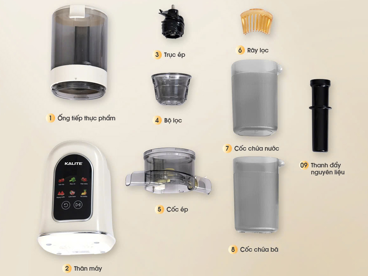 Máy ép chậm Kalite KSJ569