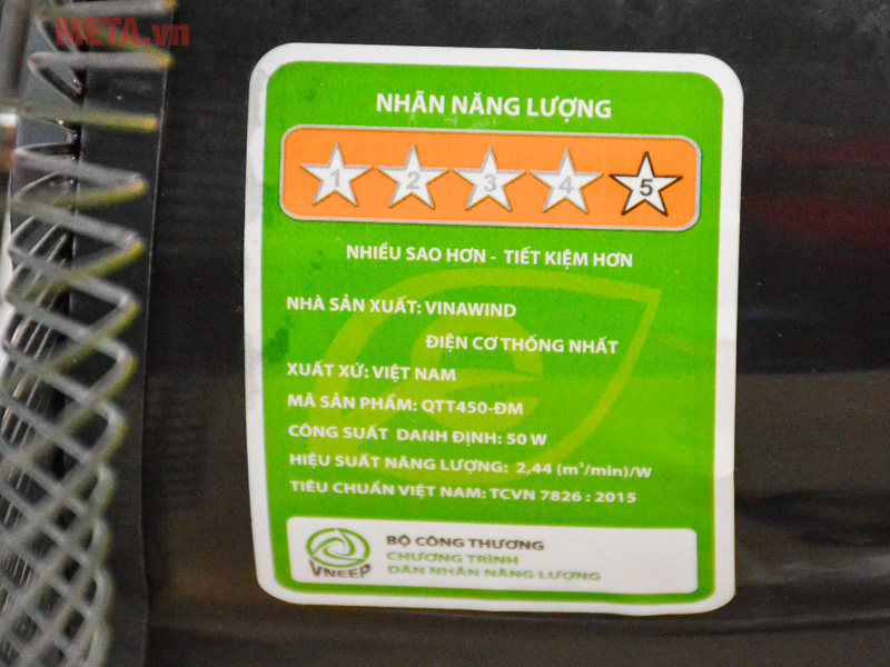Quạt treo tường Vinawind cánh 450-ĐM