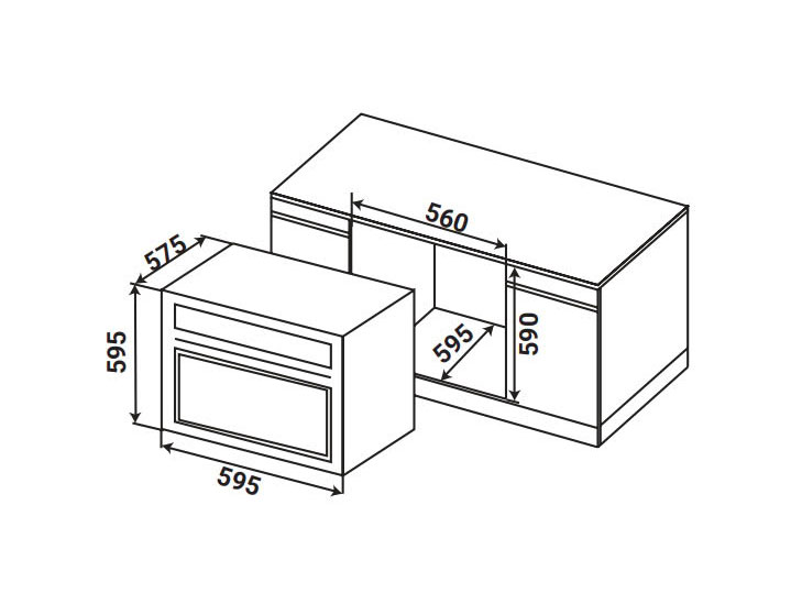 Lò nướng âm tủ Kaff KF-BI75SLIM