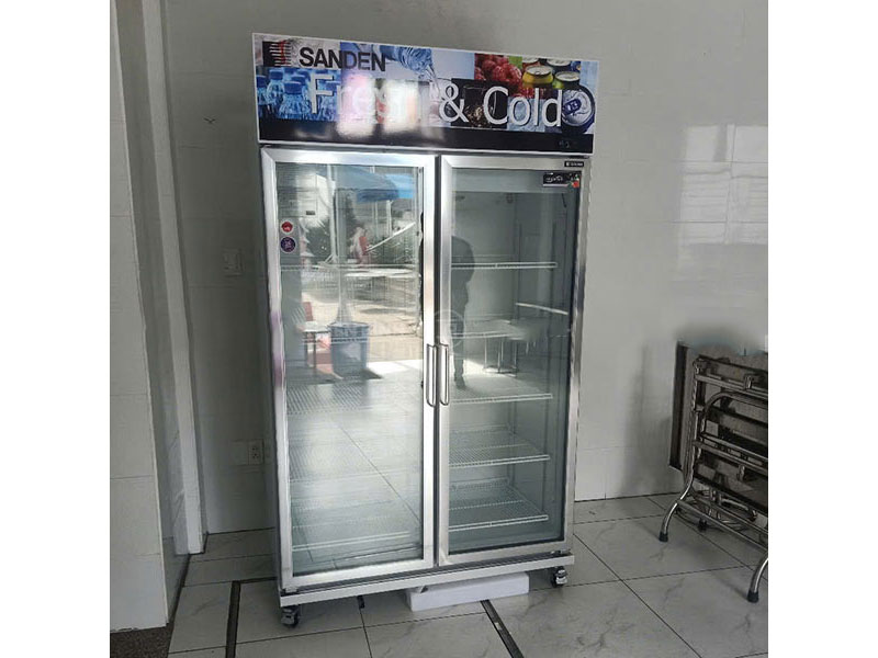 Tủ mát đứng 2 cánh kính Sanden OEM-1205i-inverter