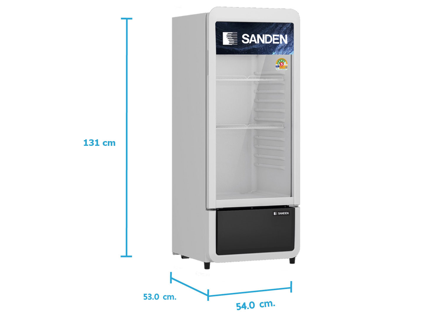 Tủ mát 1 cánh kính Sanden SPC-0250