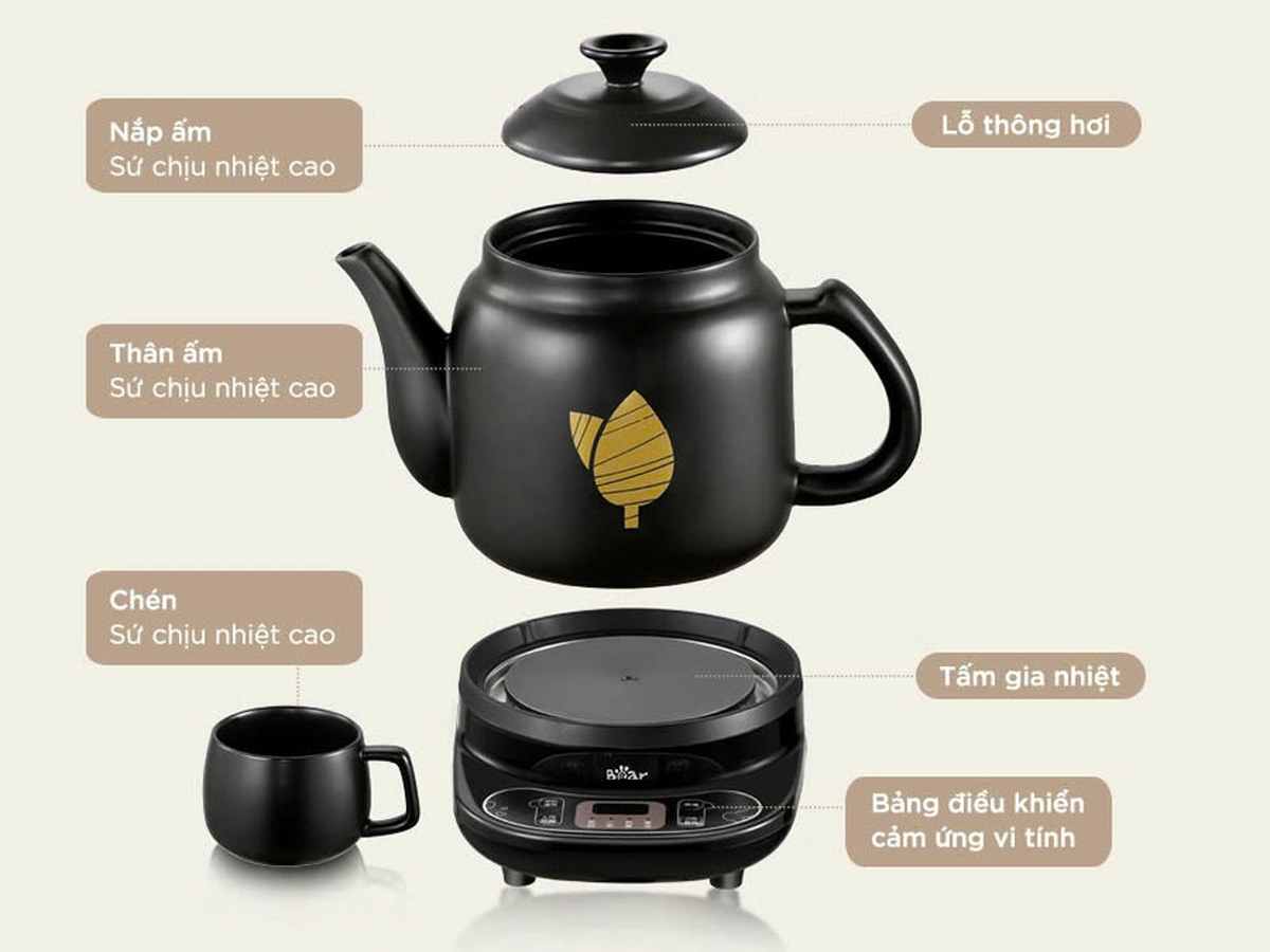 Ấm sắc thuốc Bear 4L HTM-4H40X