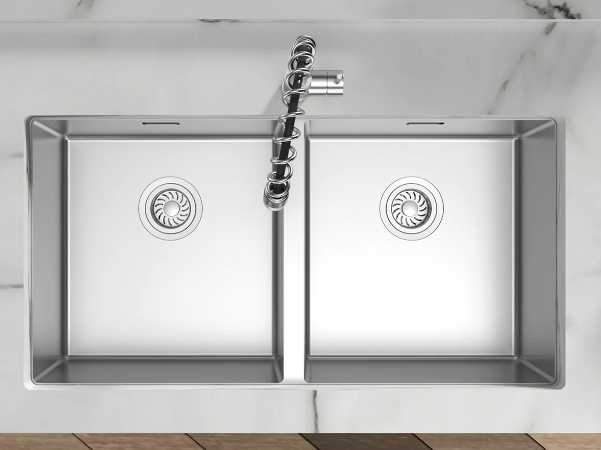 Chậu bếp Inox Hafele Satin R10 HS24-SSN2S-870 (567.24.437)