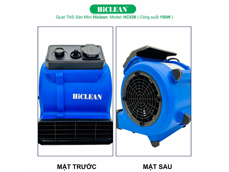 Quạt thổi thảm mini HiClean HC538