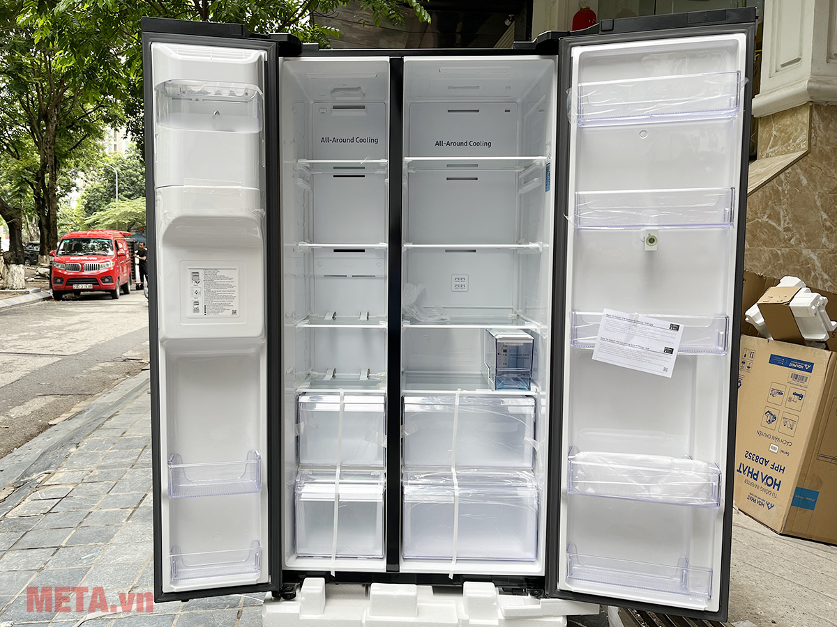 Tủ lạnh Samsung side by side Inverter 616 lít RS64T5F01B4/SV