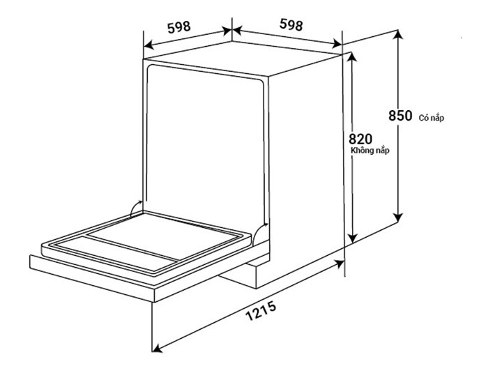 Máy rửa chén độc lập Kaff KF-CARYA1FW