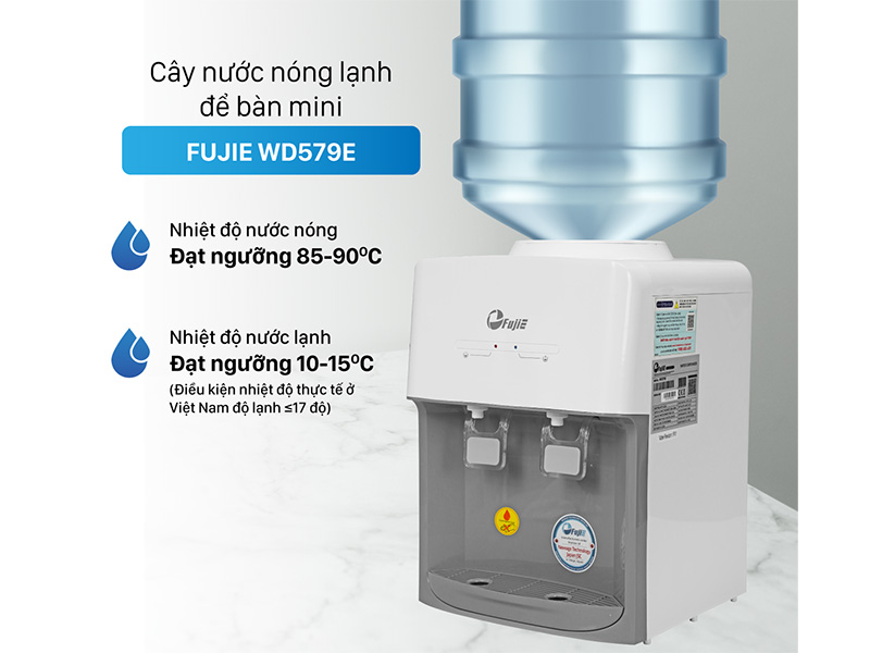 Cây nước nóng lạnh mini để bàn FujiE WD579E