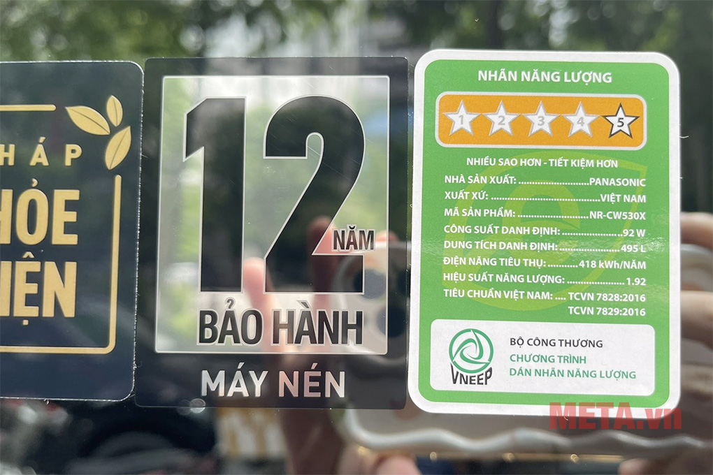 Tủ lạnh Panasonic Inverter 495 lít NR-CW530XMMV