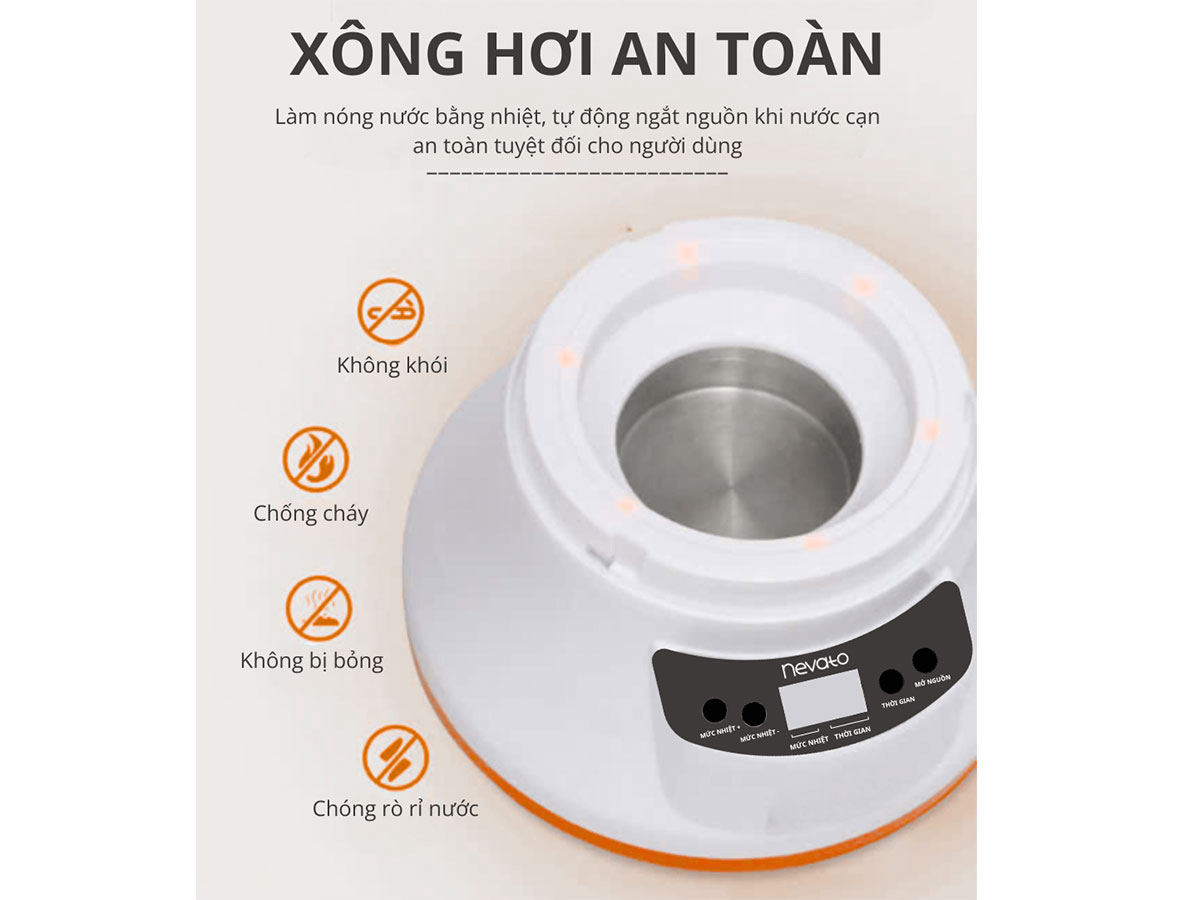 Ghế xông hơi khử trùng thông minh chăm sóc sức khỏe vùng kín Nevato NVS158