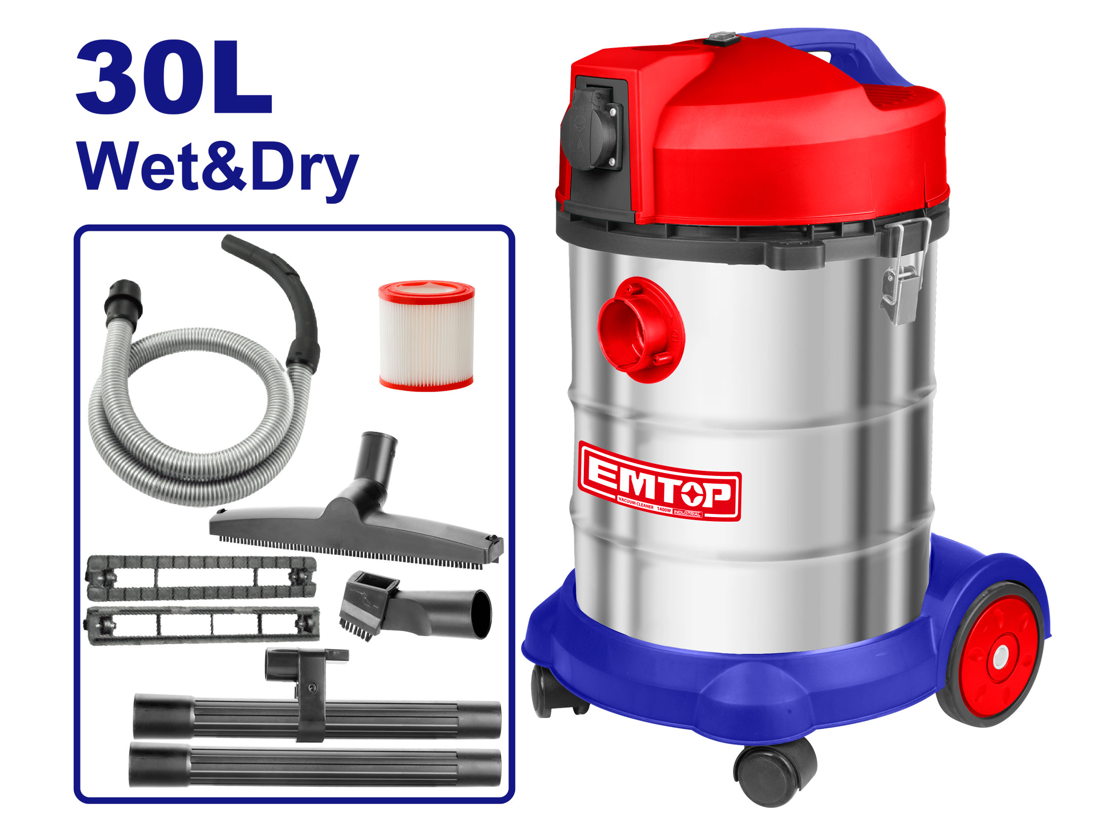 Máy hút bụi Emtop EVCR1401 30 lít