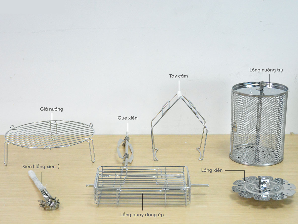 Nồi chiên không dầu xoay 360 độ Nagakawa NAG3302 - 9 lít