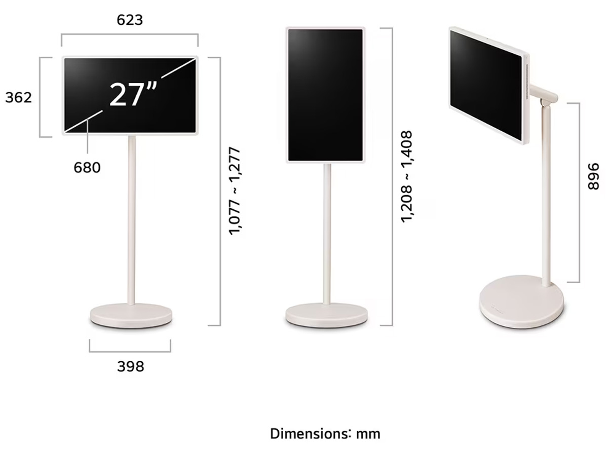 Màn hình giải trí LG StanbyME 2 27 inch 27LX6TDGA.ATV