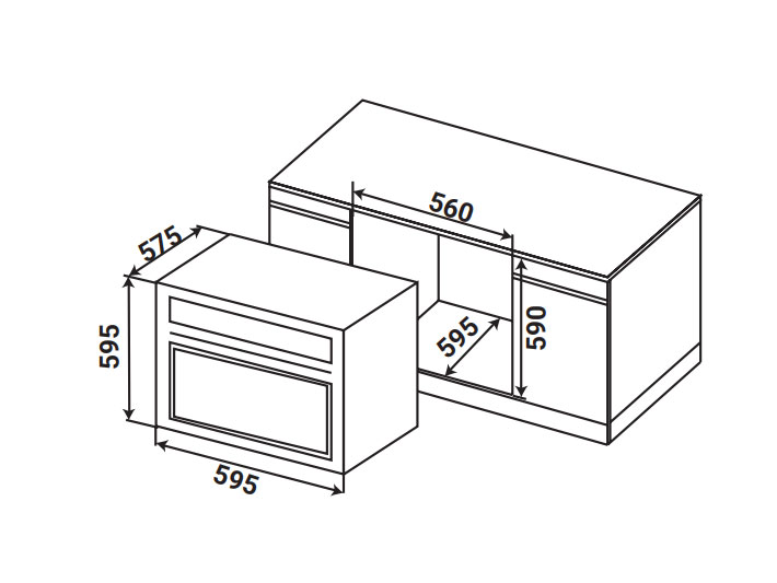 Lò nướng âm tủ Kaff KF-BI75TFT