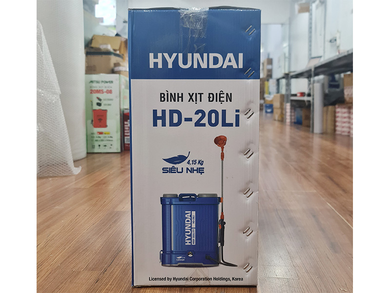Bình xịt điện đảo thuốc Hyundai HD-20LI (20 lít, 8AH)