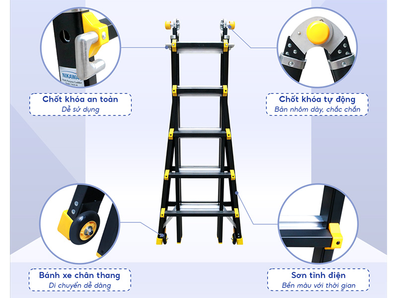 Thang nhôm gấp đa năng Nikawa NKB-45