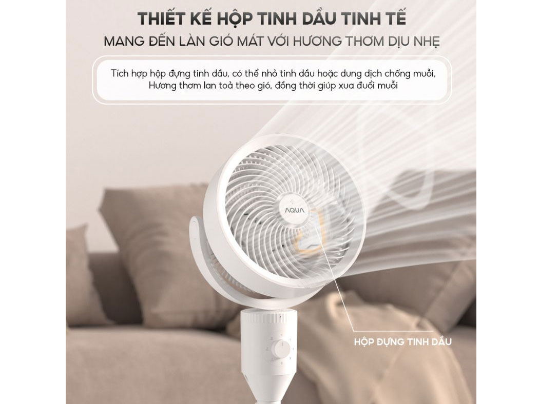 Quạt đứng lưu thông không khí Aqua AQF-ED1800T(W)