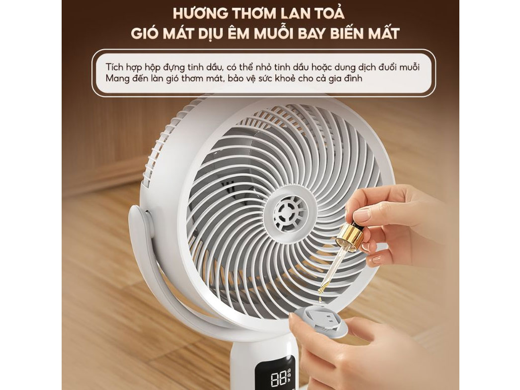 Quạt đứng lưu thông không khí Aqua AQF-ED1823T(W)