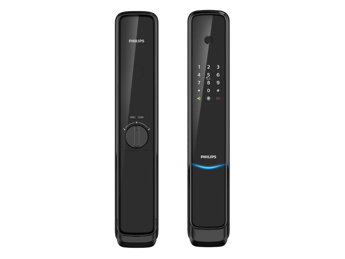 Khóa cửa thông minh Philips 9300 (Vân tay, mã số, thẻ từ, chìa cơ, Bluetooth, Gateway)