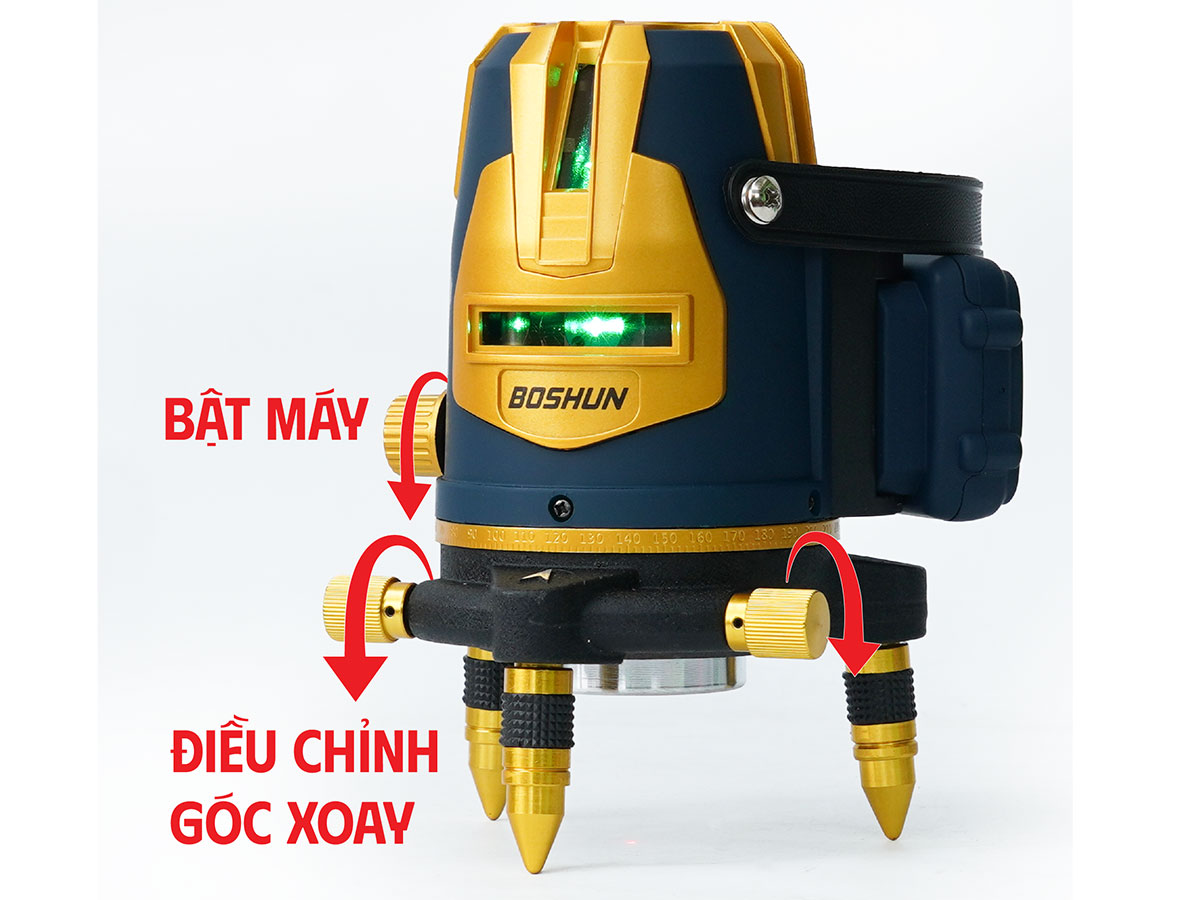 Máy cân bằng Laser 5 tia xanh Boshun BS-LS05X